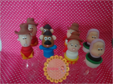 Garrafinhas com Tampa personalizada em biscuit
